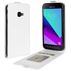 Capa para Galaxy Xcover 4s, capa para Galaxy Xcover 4, capa flip vertical fina de couro PU, capa protetora com fecho magnético com compartimento para cartão para Samsung Galaxy Xcover 4s/Galaxy Xcover