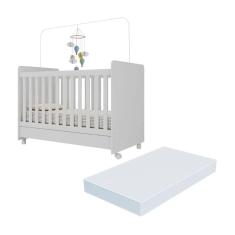 Berço Americano 3x1 com Colchão Incluso e Rodízios Pimpolho Multimóveis MP4308