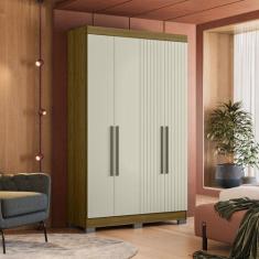 Guarda Roupa Dakota 4 Portas Freijo Frj Ac Off White Ac - Olivar Móvei