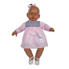 Brinquedos Estrela, Boneca Meu Bebê Negro Vestido Rosa
