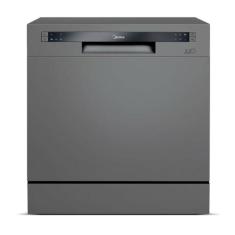 Lavadora de Louças Midea 8 Serviços Cinza DWA08S1.DWA08S2, 220V