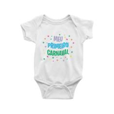 Body Bebê Mesversário - Fantasia Infantil - Meu Primeiro Carnaval Bran