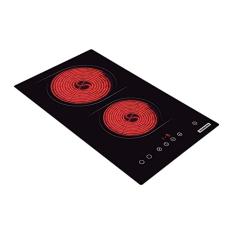 Cooktop Elétrico Tramontina New Dominó 94748022 com 2 Bocas Preto 220V