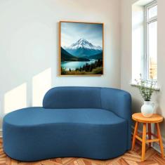 Divã Recamier Orgânico Tokyo 160cm Lado Esquerdo Linho - Amarena Móvei