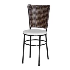 Cadeira Para Cozinha Preta Hawai Cappuccino - Lamar Design, Laca branc