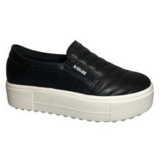 Tênis Quiz Slip-on Platform Liso Feminino-Feminino