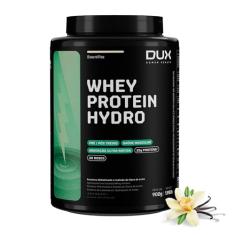 DUX HUMAN HEALTH Whey Protein Hydro 900g Baunilha – Absorção Rápida, Baixo Teor de Lactose, Suporte para Ganho Muscular