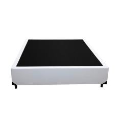 Cama Box Casal Belos Sonhos Sintético Branco 40x138x188