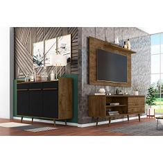 Conjunto Sala Tv Rack Onix Painel Chanel Aparador Quartzo