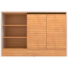 Balcão Bartira Cristal MDP 15mm com 2 Portas e 3 Prateleiras - 135,1cm de largura