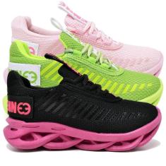Kit 3 Tênis Infantil Menina Evoltenn Sola Trança Escolar-Feminino
