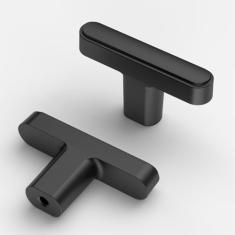 Asidrama Pacote com 10 maçanetas de armário de cozinha preto fosco puxadores de gaveta puxadores de armário puxadores de zinco para gavetas de cômoda