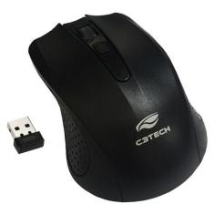 Mouse sem Fio C3 Tech M-W20BK - 2.4GHz - 1000dpi - Preto - C3Tech