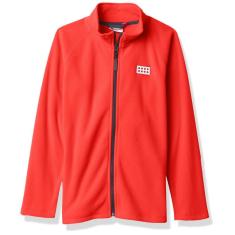 Casaco LEGO Wear para crianças e bebês, cardigã de lã com zíper completo, vermelho 9Y