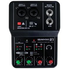 Mesa De Som Interface 2 Canais Multpista Soundvoice Delphi01