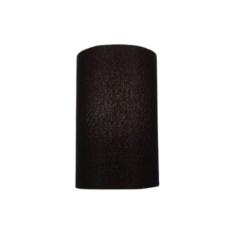 Arandela Meia Cana Md-2031 Cúpula Em Tecido 30/18x16cm Preto