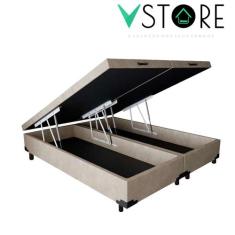 Cama Box Baú King Bravus 193x203x38cm Várias Cores - Vstore - V-STORE,