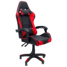 Cadeira Gamer Base Giratória Reclinável - Nagano, Vermelho