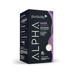 Puravida Vitaminas e Ômega 3 para Gestantes Alpha Mater 60 Cápsulas