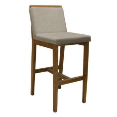 Banqueta Alta Londres material sintético Bege - Fratello - FRATELLO MÓ