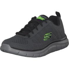 Skechers, Track - Sapato de caminhada Moulton masculino, Carvão/Preto, 11.5