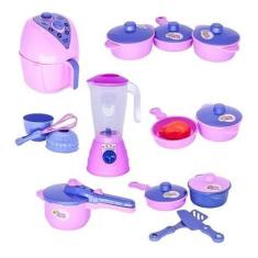 Brinquedo Cozinha Infantil Menina Panelinhas 16 Peças - Altimar