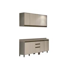 Kit de Cozinha Modulada 6 Peças Connect (2 Armários + 2 Balcões + 2 Co
