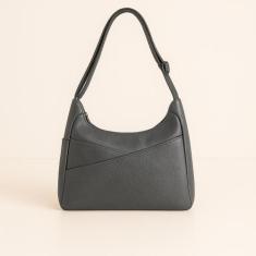 Bolsa Media Alça Transversal Divisorias Feminina de Ombro Estilo Saco 