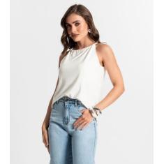 Blusa De Alça Feminina Endless Bege, GG, Bege