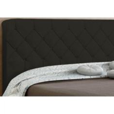 Cabeceira Box Casal 140cm Paris Amassado Chocolate