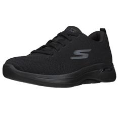 Skechers Tênis de caminhada masculino Gowalk Arch Fit-Athletic Workout com espuma resfriada a ar, preto 2, 15 GG, Preto, 15 X-Wide