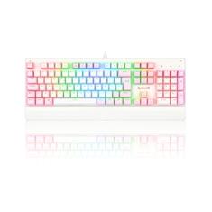 Teclado Mecânico Gamer Redragon Kala, RGB Branco e Rosa, Full Size, Switch Brown, USB 2.0, ABNT2, Branco - K557WP-RGB (PT-BROWN)