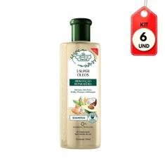Kit C/06 Flores & Vegetais Hidratação Reparadora Shampoo 310ml