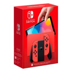 Nintendo Switch Oled 64gb Mario Red Cor  Vermelho Switch