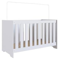 Berço 3 em 1 com Regulagem Branco Completa Móveis
