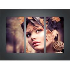 Quadro Decorativo Cabeleireira Salão De Beleza Maquiagem Manicure Com 