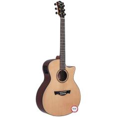 Violão eletroacústico Medium jumbo cutaway aço Natural satin CALIFORNIA EQ Collection Series Tagima