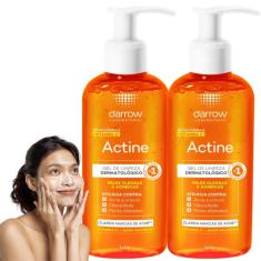 Kit 2 Actine Darrow Gel De Limpeza Vitaminac Sabonete Facial