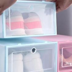 1 Caixa Box Organizador Tênis Sapato Objetos Empilhável Rack - Novo se