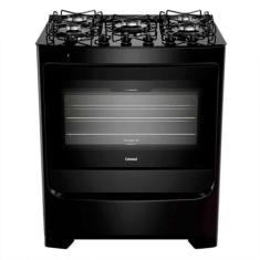 Fogão Consul 5 Bocas CFS5VBE Preto com Mesa de Vidro