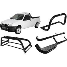 KIT QUEBRA MATO + ESTRIBO + SANTO ANTONIO COURIER PRETO