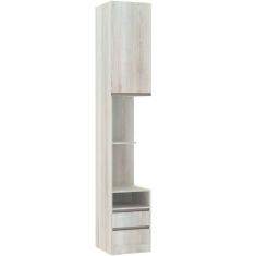 Mesa de Cabeceira Esquerdo 1 Porta 2 Gavetas Prime Plus Luciane