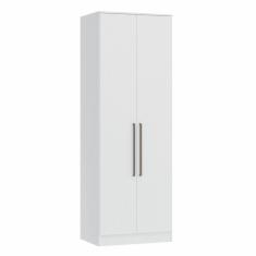 Guarda Roupa Modulado 2 Portas 2 Gavetas Requinte Móveis Castro Branco Line
