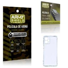 Kit Capinha Moto G14 + Película de Câmera + Película de Vidro 3D - Armyshield