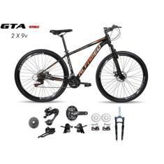 Bicicleta Aro 29 Alfameq AFX Kit 2x9 Gta Sunrun Freio Disco K7 11/36 P