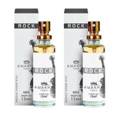 Kit 2 Perfume Rock Masculino Amakha Paris Bolso ou Bolsa