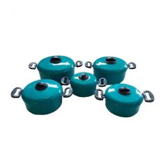 Jogo De Panelas De Alumínio Turquesa Luxo 5 Peças 14 A 22