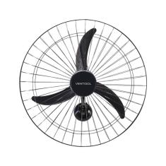 Ventilador Oscilante De Parede Preto 60cm Ventisol Bivolt