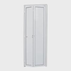 Porta de Alumínio Camarão 210x70cm Brilhante Linha 25 Brimak