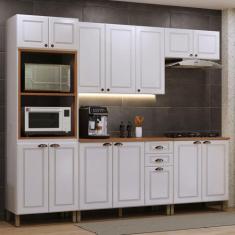 Cozinha Completa Firenze 14 Portas 2 Gavetas 6171.134 Branco - Indekes